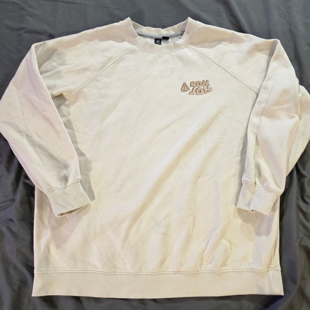 Volcom x Coors Light Ron Jon Surf Shop Graphic Sweatshirt Womens M Oversized